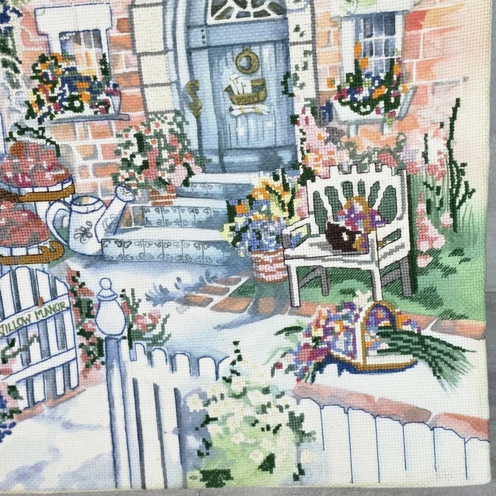 Finished Vtg Needlepoint Tapestry Candamar Design 